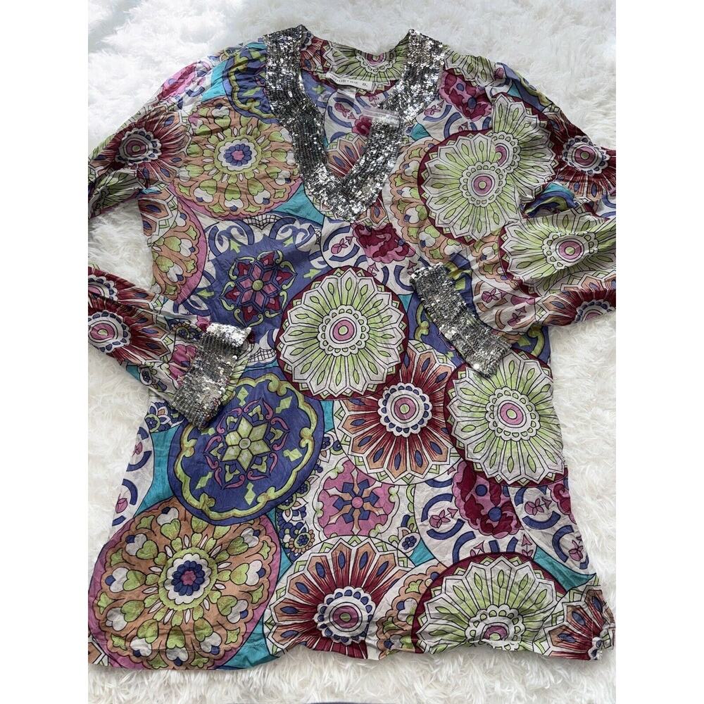 Industrie B 100% Silk Sz. L Blouse. New W/ Out Tags. Beautiful